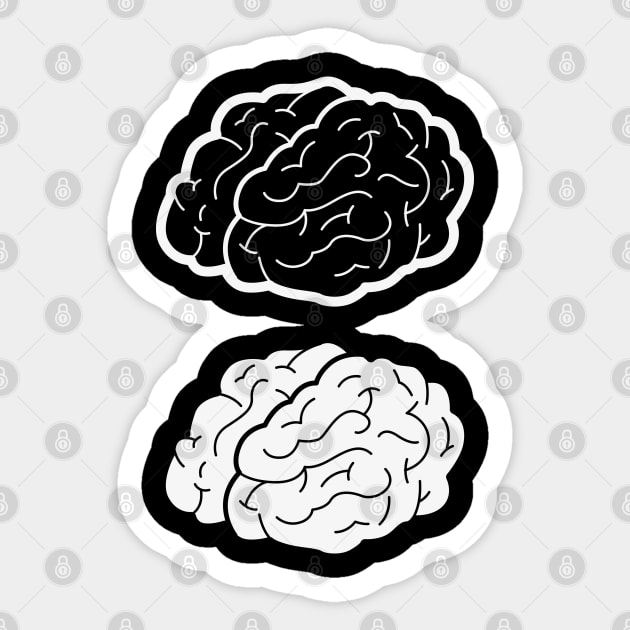 Brain Sticker by Mako Design 